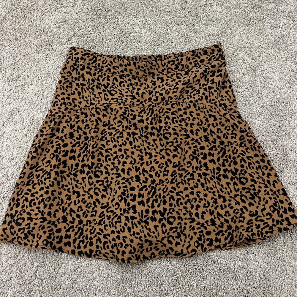 💝Leopard print skirt